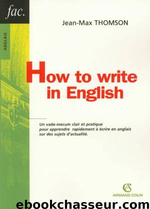 How to write in English by Thomson