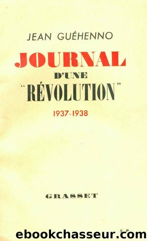 Journal d'une "rÃ©volution by Jean Guéhenno