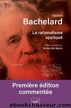 Le rationalisme appliquÃ© by Gaston Bachelard