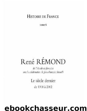 Le siècle dernier - de 1915 à 2002 by Histoire