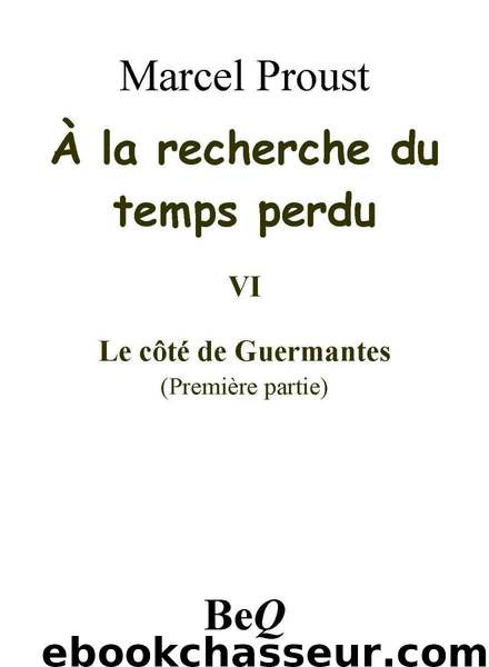 A la recherche du temps perdu VI by Proust Marcel