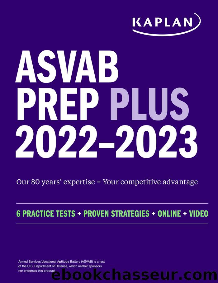 ASVAB Prep Plus 2022-2023 by Kaplan Test Prep