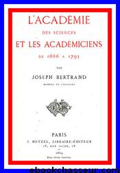 Académie des sciences by Histoire