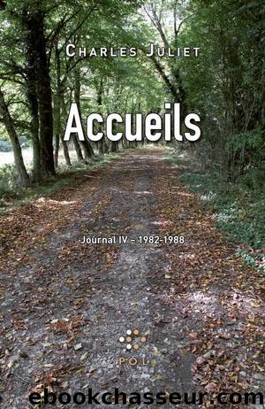 Accueils - Journal IV (1982-1988) by Charles Juliet