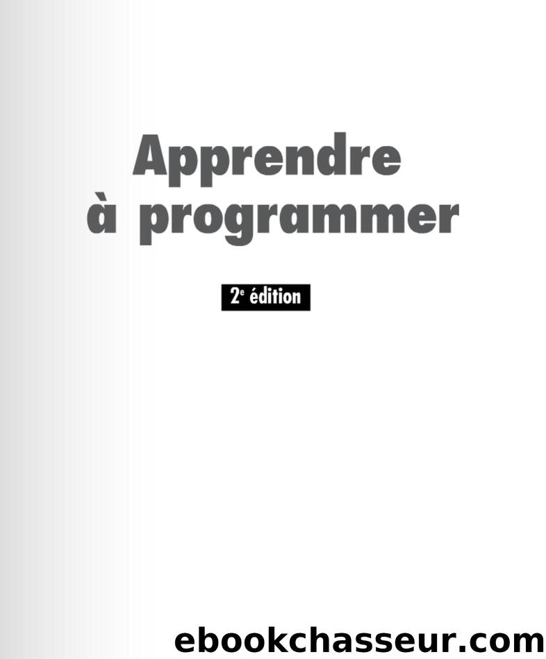Apprendre a programmer.pdf by collectif