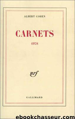 Carnets 1978 by Albert Cohen
