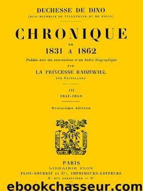 Chronique de 1831 à 1862 3 by Histoire