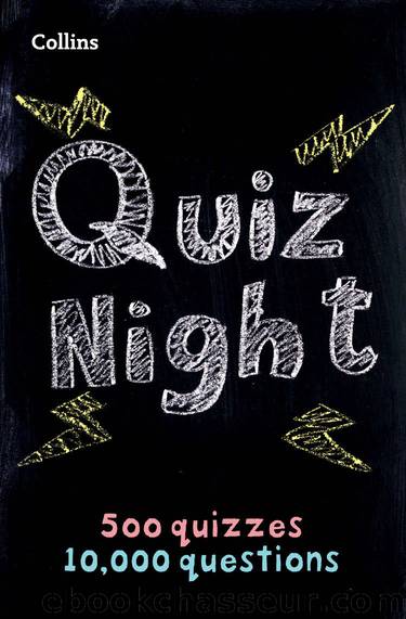 Collins Quiz Night: 10,000 original questions in 500 quizzes by Collins Puzzles