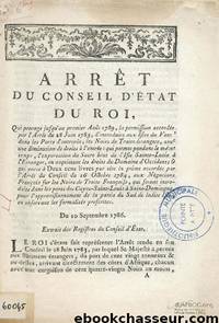 Conseil 10 septembre 1786 by Histoire