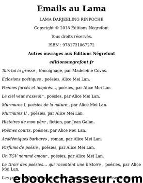 Emails au Lama (French Edition) by Unknown