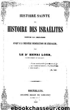 Histoire des Israélites by Histoire