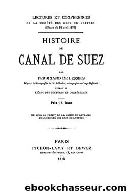 Histoire du canal de Suez by Histoire
