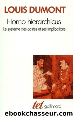 Homo hierarchicus by Dumont Louis
