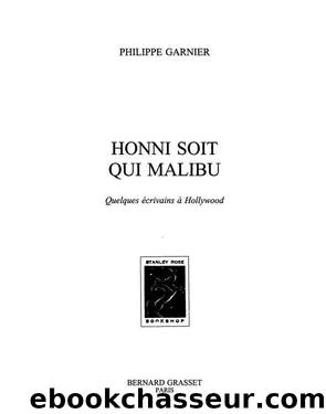 Honni soit qui Malibu by Garnier