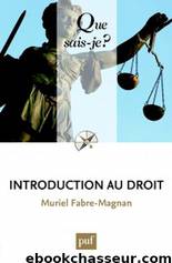 Introduction au Droit by Muriel Fabre-Magnan