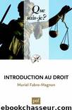 Introduction au droit by Muriel Fabre-Magnan