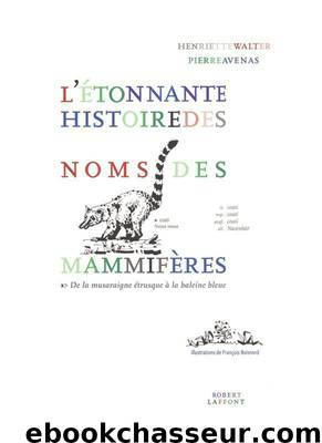 L'étonnante histoire des noms des mammifères by Walter Henriette & Avenas Pierre
