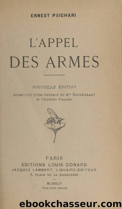 L'appel des armes by Psichari Ernest (1883-1914)