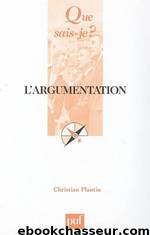 L'argumentation by Christian Plantin