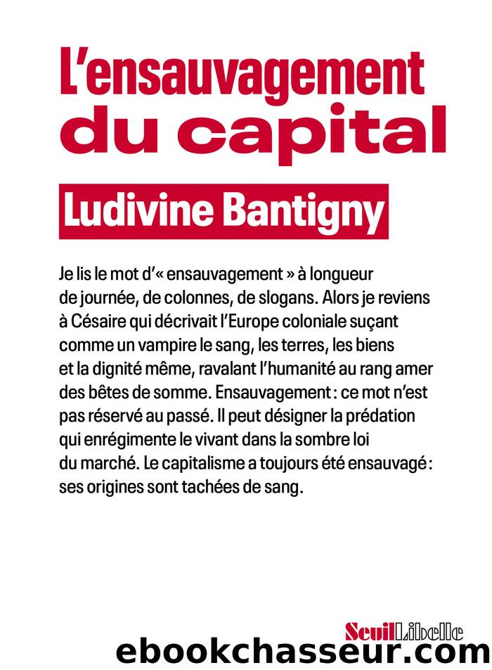 Lâensauvagement du capital by Ludivine Bantigny