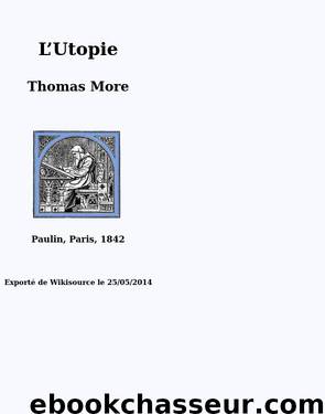 L’Utopie by Thomas More