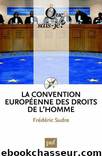 La Convention européenne des droits de l'homme by Frédéric Sudre
