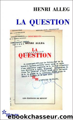 La Question by Alleg Henri
