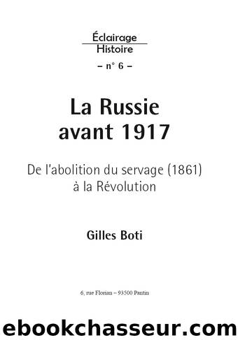 La Russie avant 1917 by Gilles Boti
