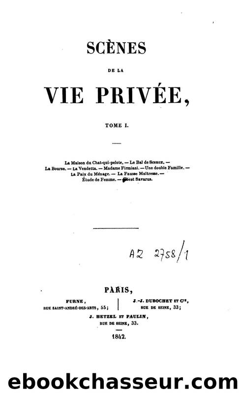 La bourse by Balzac Honoré de