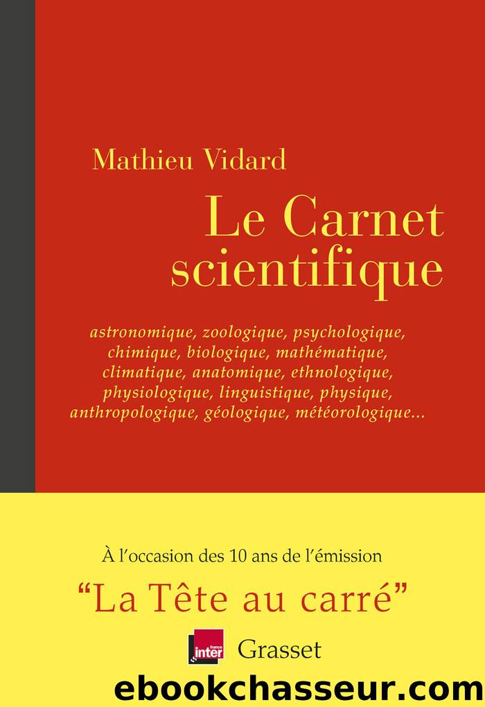 Le Carnet scientifique by Vidard Mathieu