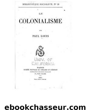Le Colonialisme by Histoire de France - Livres