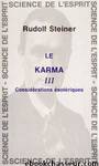 Le Karma III by Steiner Rudolf