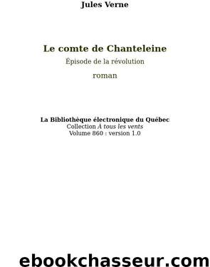 Le comte de Chanteleine by Jules Verne