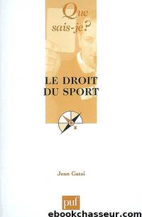 Le droit du sport by Histoire