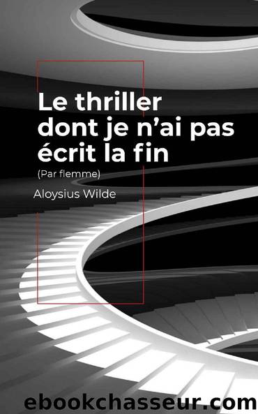 Le thriller dont je nâai pas Ã©crit la fin (Par flemme) (Policiers, thrillers, suspense 2022) (French Edition) by Aloysius Wilde