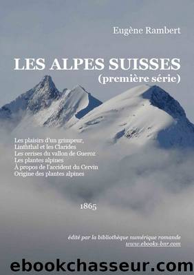 Les Alpes suisses (premiÃ¨re sÃ©rie) by Eugène Rambert