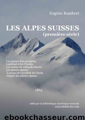 Les Alpes suisses (première série) by Eugène Rambert