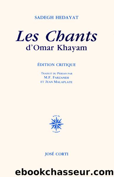 Les Chants d’Omar Khayam by Sadegh Hedâyat