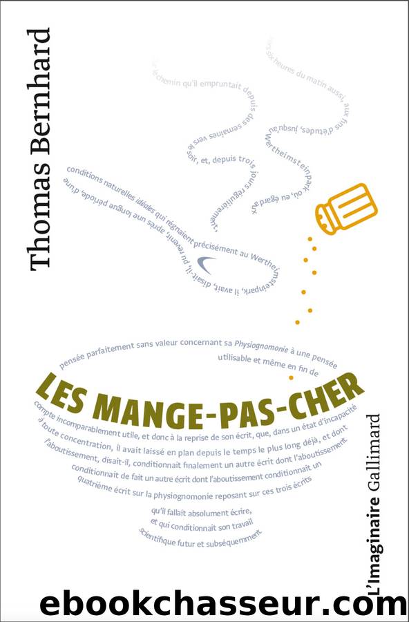 Les Mange-pas-cher by Thomas Bernhard