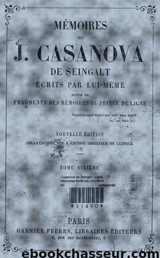 Mémoires de Casanova - tome 6 by Casanova