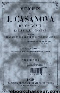 Mémoires de Casanova - tome 7 by Casanova