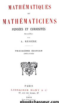Mathématiques et Mathématiciens by Histoire