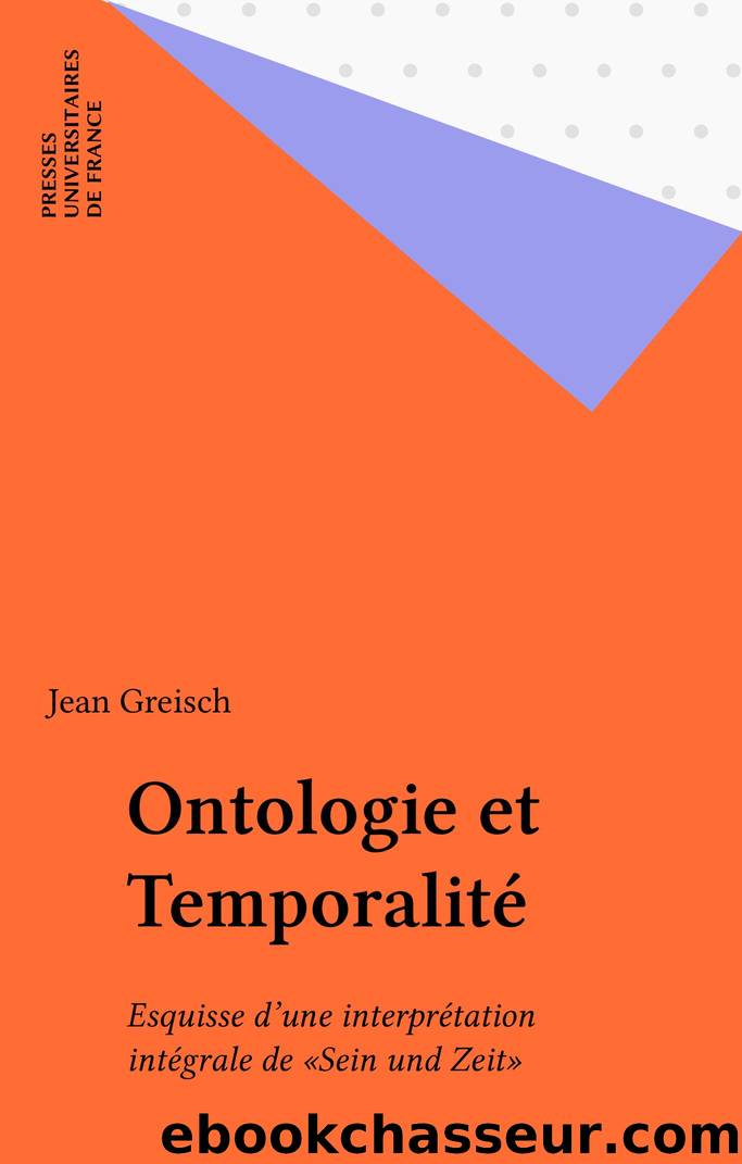 Ontologie et Temporalité (French Edition) by Jean Greisch