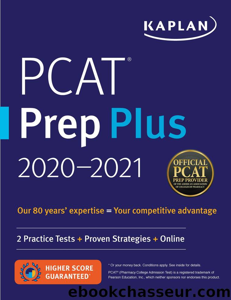 PCAT Prep Plus 2020-2021 by Kaplan Test Prep