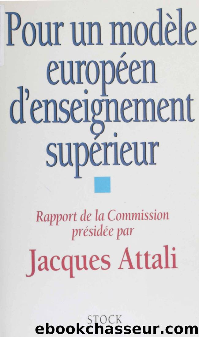 Pour un modÃ¨le europÃ©en d'enseignement supÃ©rieur (French Edition) by unknow