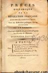 Précis historique de la Révolution française - Jean-Paul Rabaut by Histoire de France - Livres