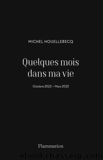 Quelques mois dans ma vie by Michel Houellebecq
