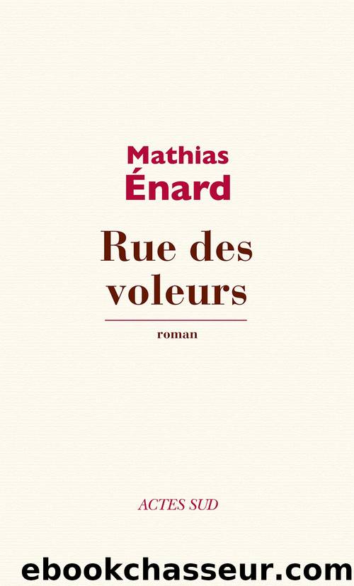 Rue des Voleurs by Mathias ENARD