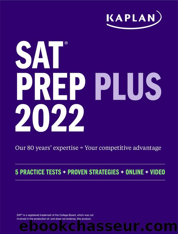 SAT Prep Plus 2022 by Kaplan Test Prep