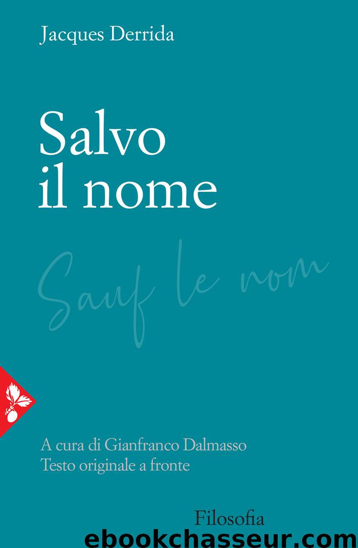 Salvo il nome (Jaca Book) by Jacques Derrida